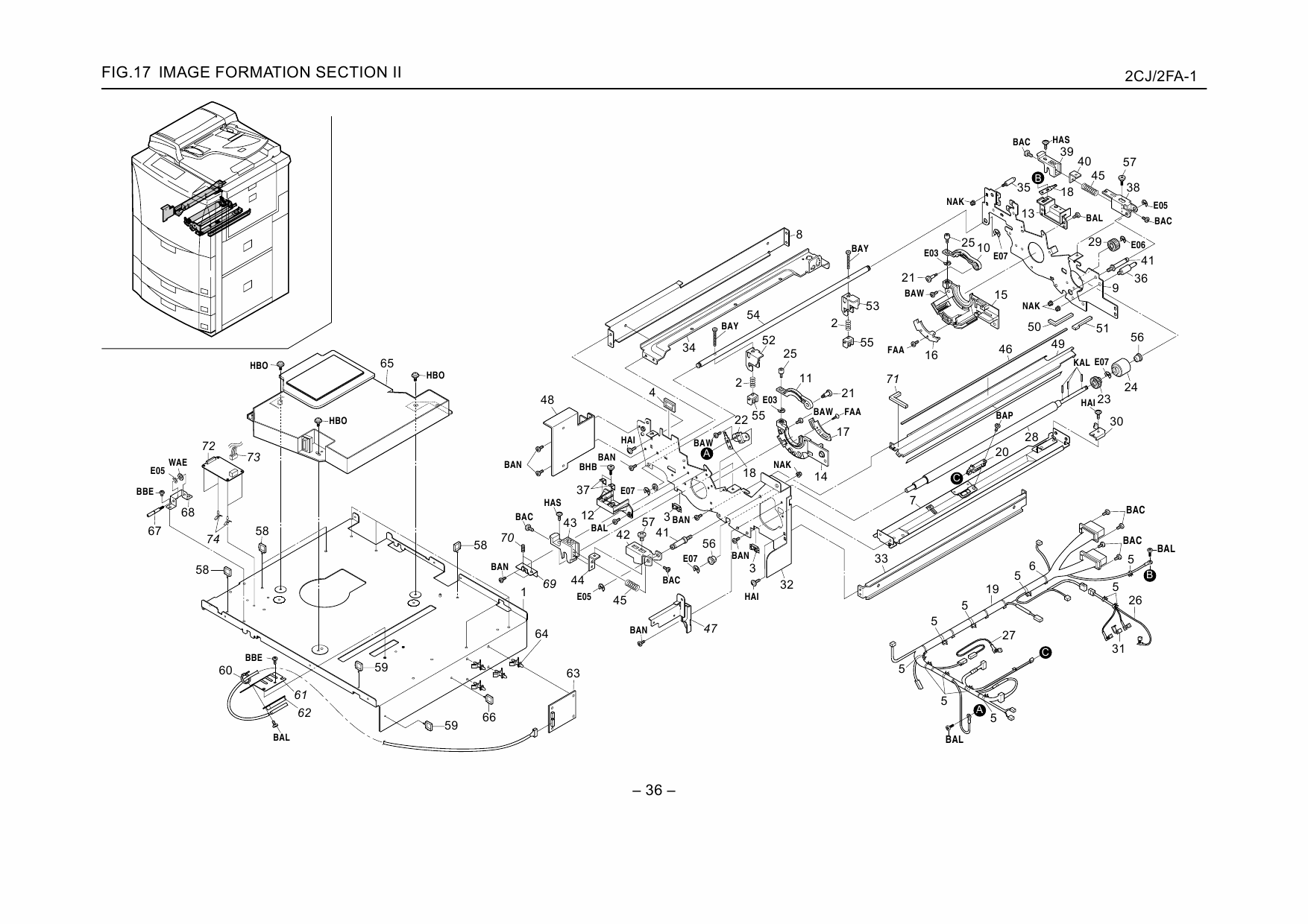 KYOCERA Copier KM-6330 7530 Parts Manual-5